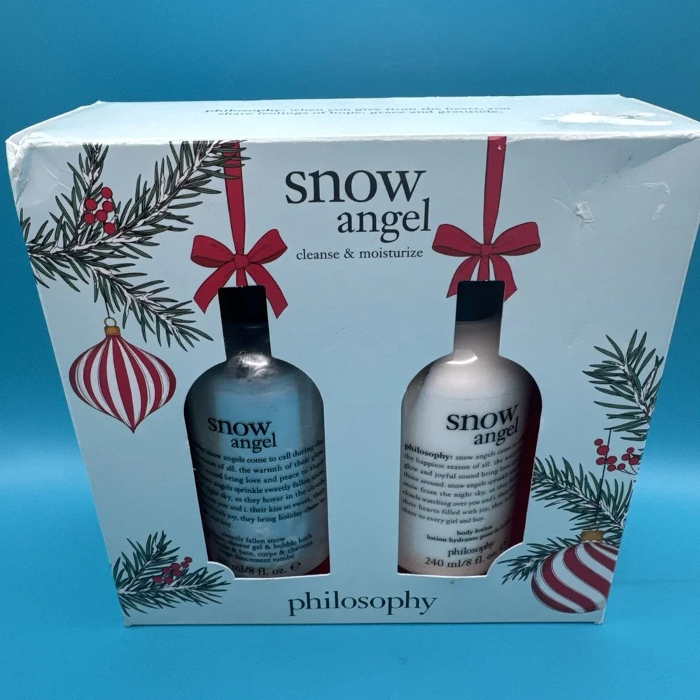 Philosophy Snow Angel Shampoo Shower Gel & Body Lotion Duo Bath Gift Set Travel